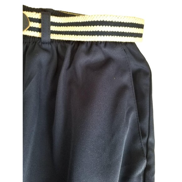 Alfred Dunner Pants Navy Blue Belted Woman's Size 24W Plus  JJ614 - Picture 5 of 10